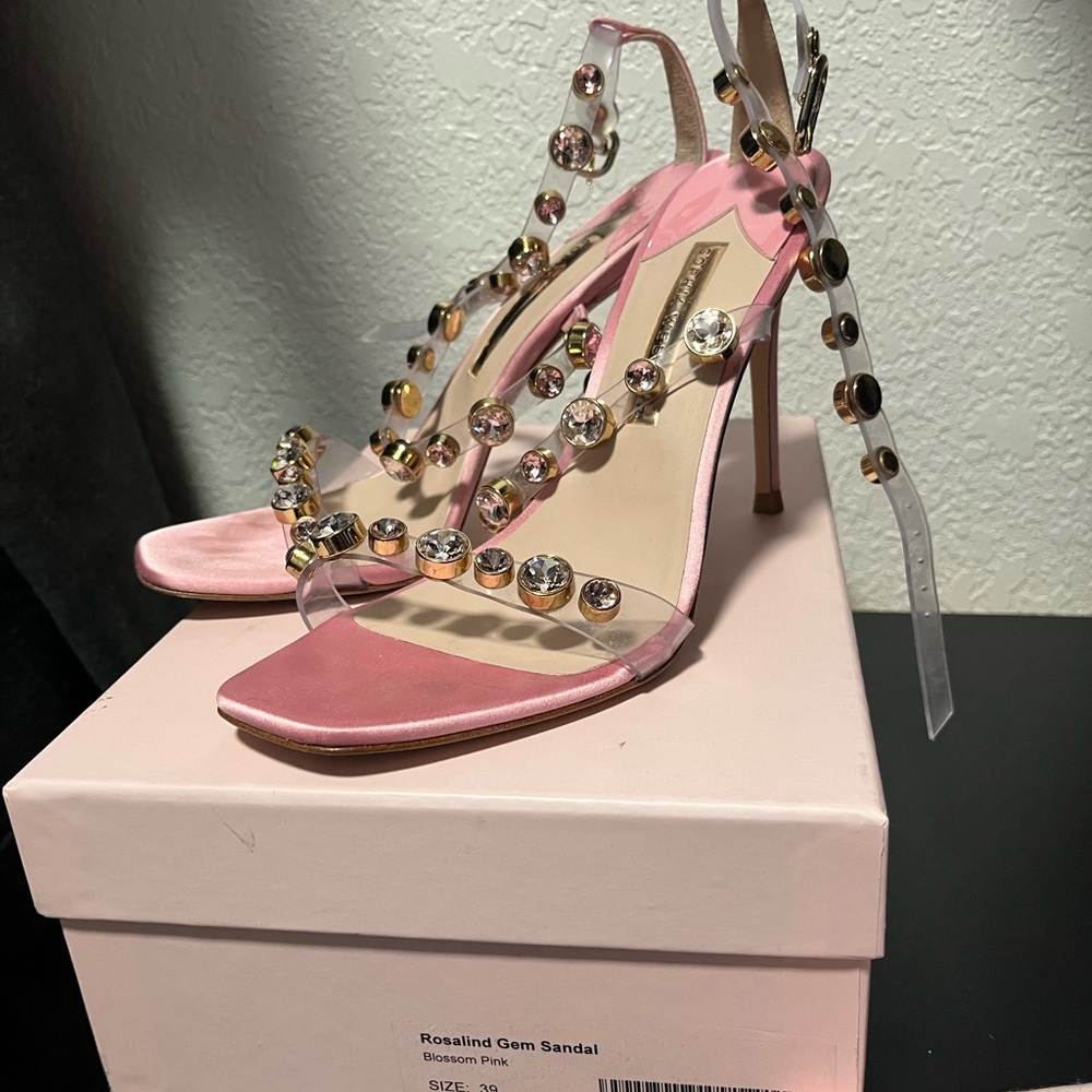 Sophia Webster Rosalind Gem Sandal Blossom Pink - Size 39 (8)